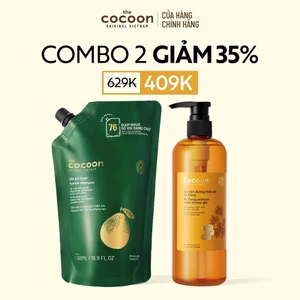 [MUA 2 GIẢM 33%] Combo Túi Refill Dầu gội bưởi 500ml & Gel tắm đường thốt nốt An Giang 500ml