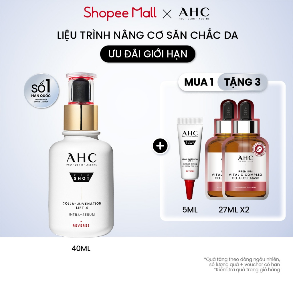 Tinh chất serum chống lão hóa săn chắc da PROSHOT COLLA-JUVENATION LIFT 4 AHC 40ML