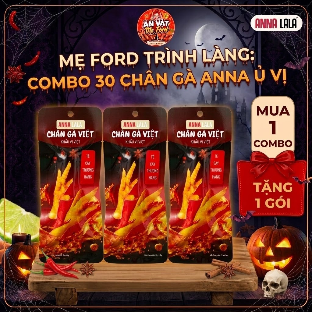 Combo 30 Chân Gà Anna lala Ủ Vị 30g, chân gà Cửu Ca, chân gà Tứ Xuyên Giòn Ngon 35g