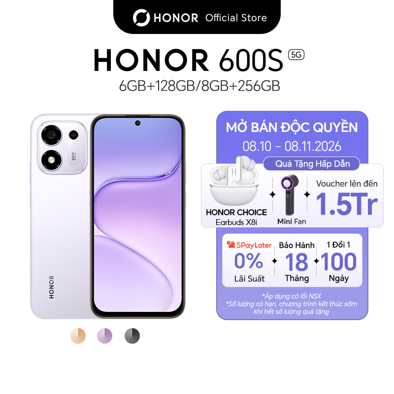 Điện Thoại Honor 600S 5G 6GB/8GB + 128GB/256GB, Màn Hình 6.87 Inch, Pin ...