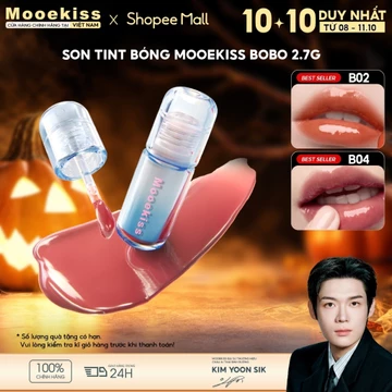 [HOT TREND] Son Tint Bóng Mooekiss B01 Hiệu Ứng Thạch Căng Mọng Ngọt Ngào, Bền Màu Lâu Trôi (2.7g) [m]