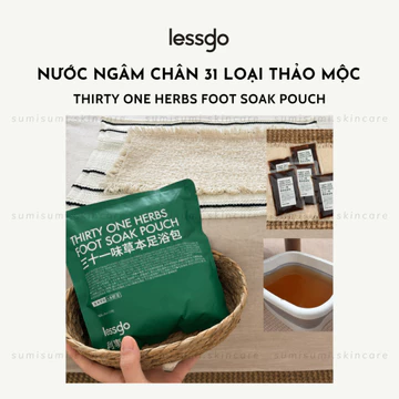 (Lessgo) Nước ngâm chân 31 loại thảo mộc túi ngâm chân thảo dược tiện lợi du lịch, spa