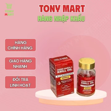 Dầu Nhuyễn Thể Super Omega 3 Krill Oil Eikenbi 2000mg Hộp 60 Viên Hàng Nội Địa Nhật Bản, TONY MART