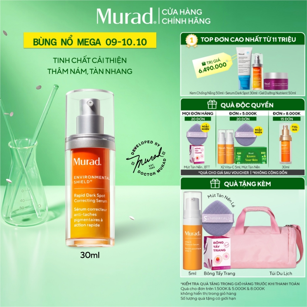 Tinh chất hỗ trợ làm mờ vết nám Murad Rapid Dark Spot Correcting Serum 30ml