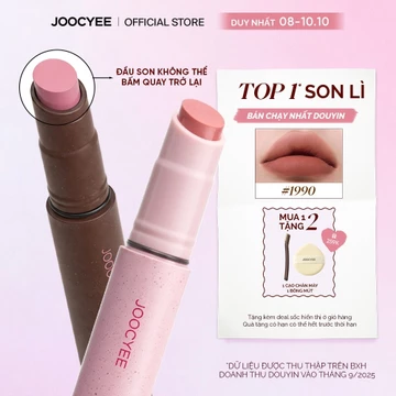 Son Bấm Lì JOOCYEE Velvet Rouge Dạng Thỏi Mịn Lì Lâu Trôi Bền Màu Dưỡng Ẩm Lên Màu Chuẩn Tự Nhiên Không Gây Khô Môi 3g