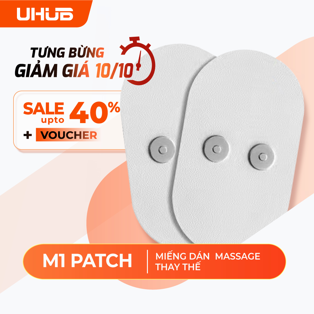 [CHƯA GỒM BỘ MÁY] Phụ Kiện Máy Massage UHUB M1- Miếng Dán Thay Thế - Chất Liệu Gel Cao Cấp Bám Dính Tốt Dùng Nhiều Lần