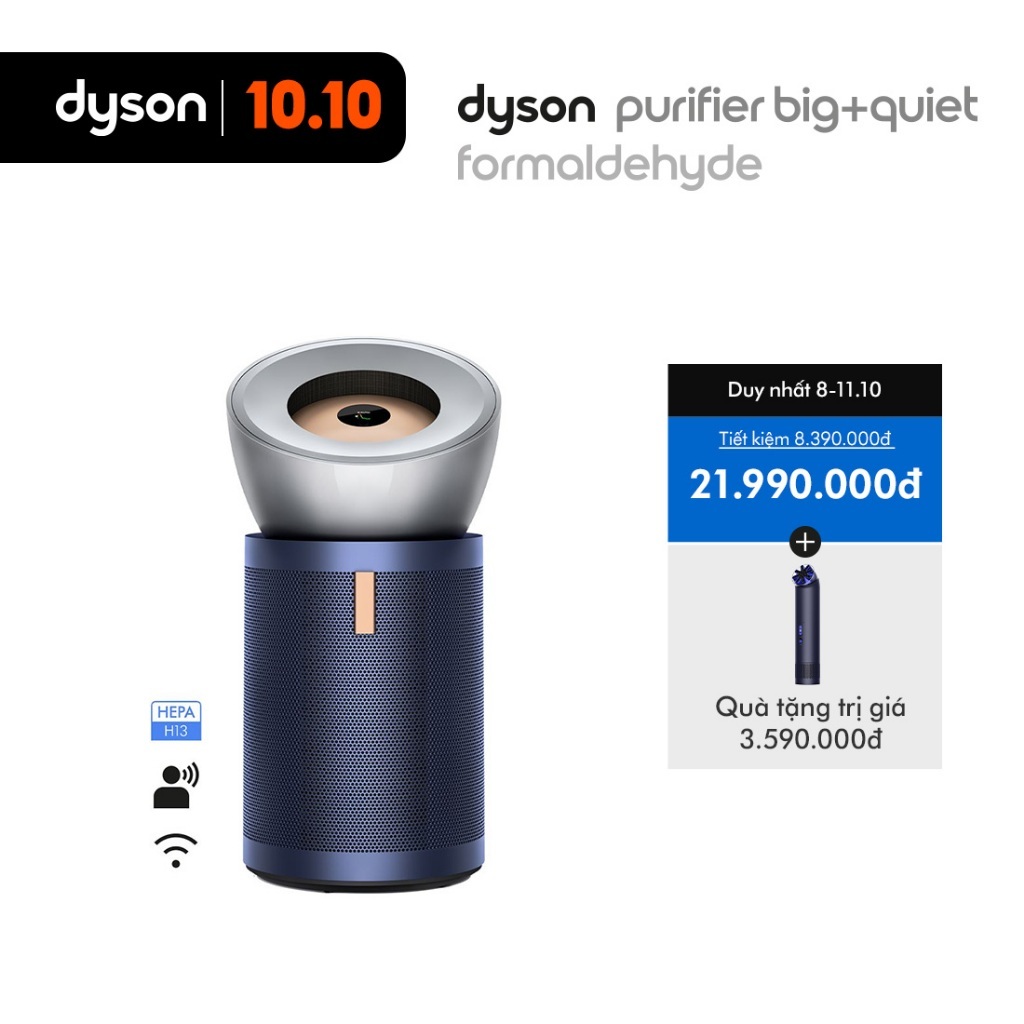 [8-11.10 | TẶNG QUẠT MINI HUSHJET TRỊ GIÁ 3,590,000Đ] Máy lọc không khí Dyson Purifier Big + Quiet Formaldehyde BP03