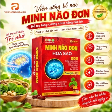 Bổ não ginkgo Viên uống bổ não MINH LÃO ĐƠN HOA SAO Chính Hãng
