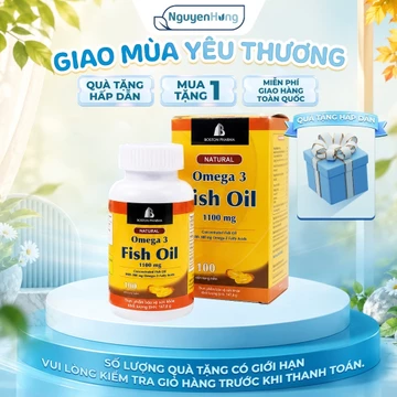 Viên Uống Omega 3 Fish Oil 1100Mg Bổ Mắt Lọ 100 Viên Boston Pharma