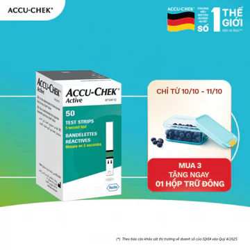 Hộp 50 Que Thử Đường Huyết ACCU-CHEK Active