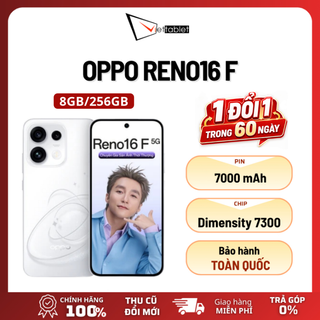 Oppo Reno16 F 5G (8GB - 256GB) - Hàng Chính Hãng