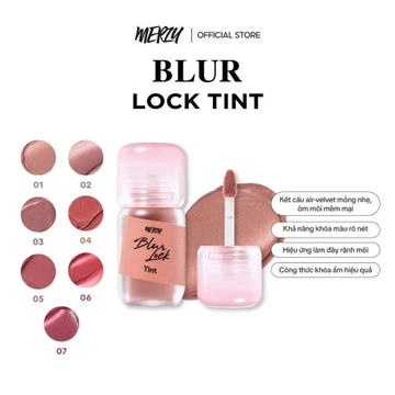 Son Kem Lì Merzy Blur Lock Tint Khóa Môi Mịn Lì Tự Nhiên 4g