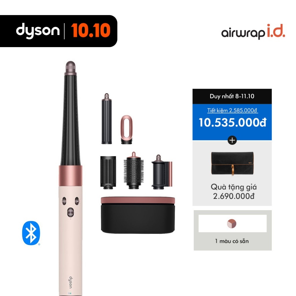 [9-11.10 | TẶNG TÚI DU LỊCH 2690K] Máy tạo kiểu tóc thông minh Dyson Airwrap i.d.™ HS08 Straight + Wavy