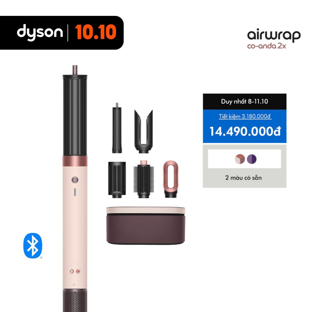 [Shopee Live x Dyson] Máy sấy và tạo kiểu tóc Dyson Airwrap Co-anda 2x ™ Straight + Wavy HS09