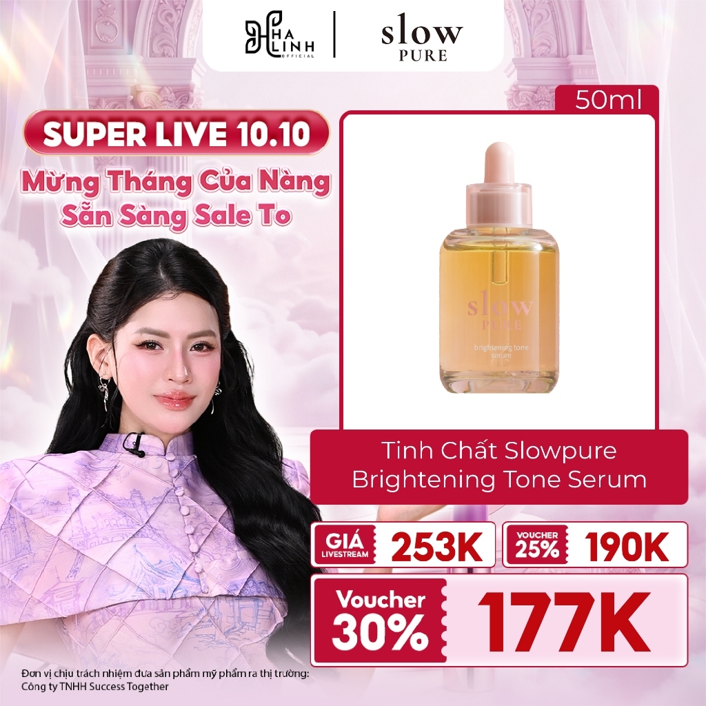[VHL x Slowpure] Tinh Chất Slowpure Brightening Tone Serum 50ml | BigBuy360 - bigbuy360.vn