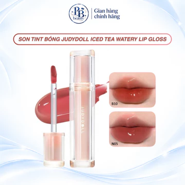 Son Tint Bóng JUDYDOLL Iced Tea Watery Lip Gloss Căng Bóng Mọng Môi, Dưỡng Ẩm, Bền Màu Lâu Trôi 2.4g