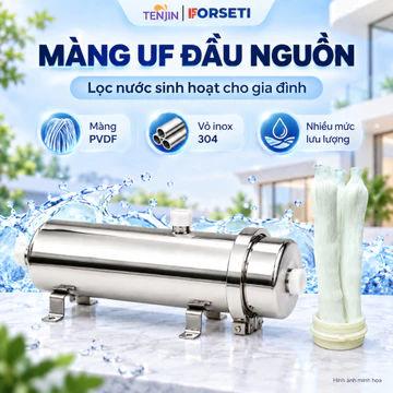 Máy lọc nước UF Công Suất Lớn, Lõi Lọc PVDF, Bộ Lọc Nước Sinh Hoạt, Bộ Lọc Thô Đầu Nguồn Công Suất 5000L/H