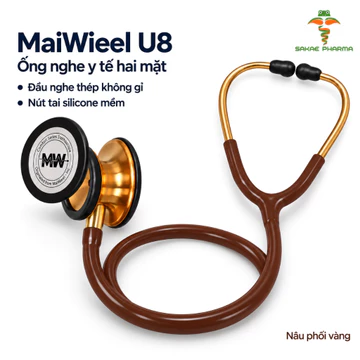 Ống nghe y tế MaiWieel U8 hai mặt thép không gỉ, nghe tim phổi cho bác sĩ và sinh viên y khoa