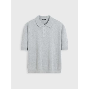 Áo len nam cộc tay trẻ trung phong cách Smart Casual, áo len cộc tay nam cổ polo CANIFA 8TE26W003