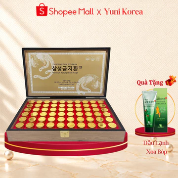 An Cung Ngưu Hoàng Hoàn Samsung Gum Jee Hwan Hàn Quốc, Hộp 60 Viên