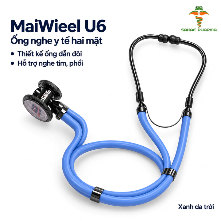 Ống Nghe Y Tế Maiwieel U6 2 Mặt – Nghe Tim Phổi, Phục Vụ Thăm Khám Và Thực Hành Y Khoa