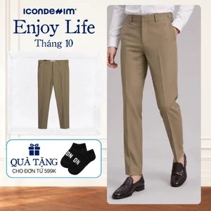 Quần Tây Nam ICONDENIM Ống Ôm Ratchet Straps Form Slim QTID0097