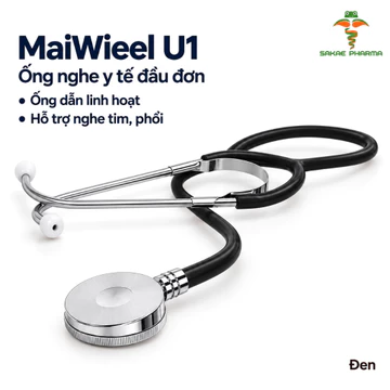 Ống Nghe Y Tế Maiwieel U1 Đầu Đơn, Nghe Tim Phổi Cho Bác Sĩ, Điều Dưỡng Và Sinh Viên Y Khoa
