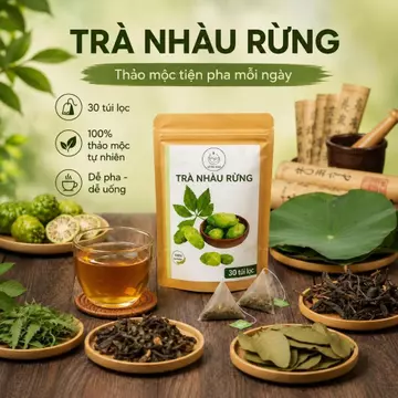 Trà Huyết Áp Nhàu Rừng,Giảo Cổ Lam - 30 túi lọc - Huyết áp cao, mỡ máu, Bình ổn huyết áp