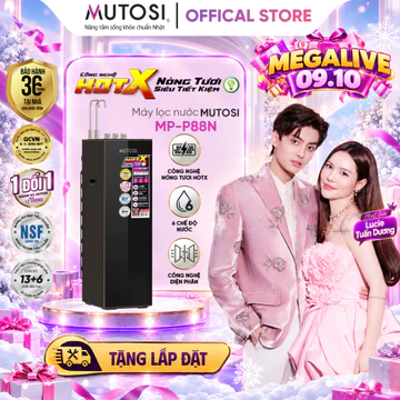Máy Lọc Nước Công Nghệ HotX TIẾT KIỆM ĐẾN 66% ĐIỆN NĂNG, Điện Giải 6 Chế Độ Nước MUTOSI MP-P88N