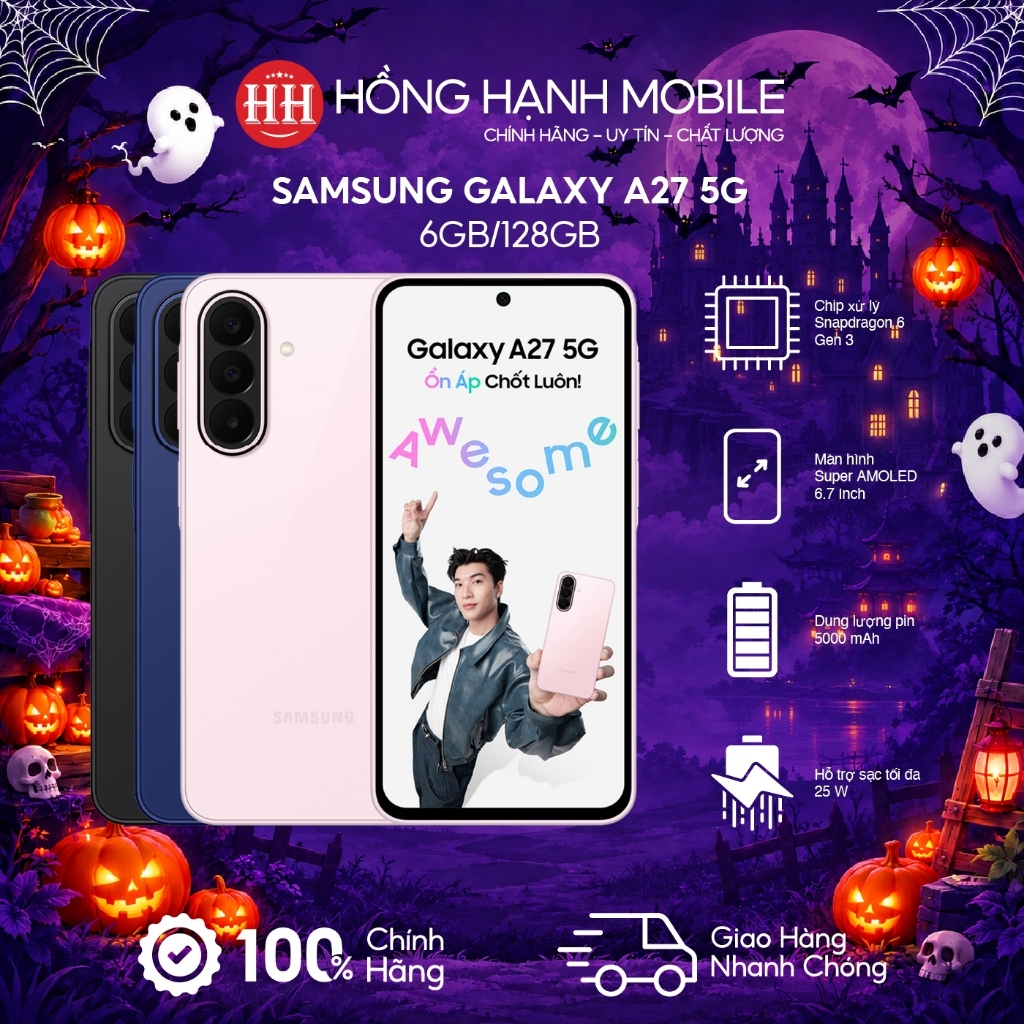Điện Thoại Samsung Galaxy A27 5G 6GB/128GB - Hàng Chính Hãng