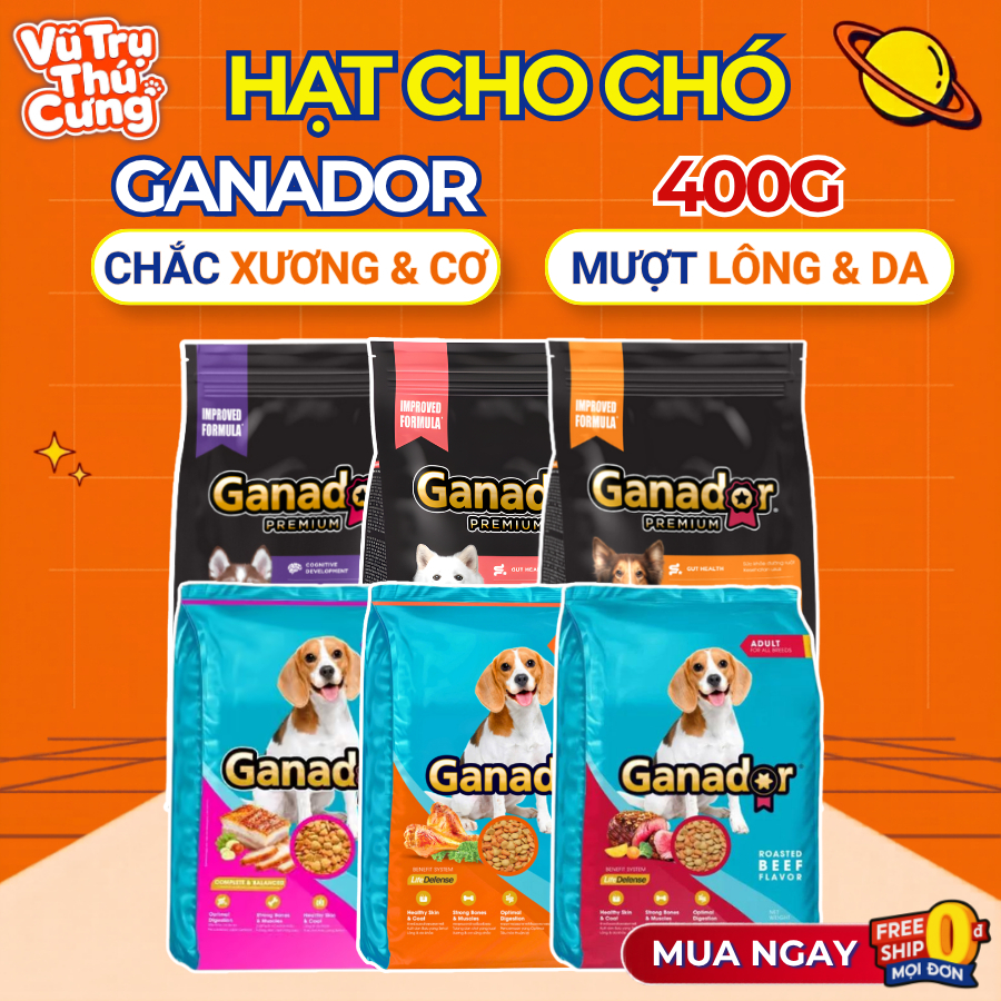 Thức Ăn Hạt Cho Chó Ganador Nhiều Dinh Dưỡng 400g
