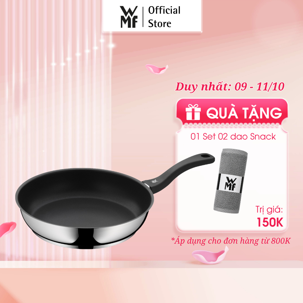 Chảo Chống Dính Cao cấp WMF DEVIL Size 20/24/28 CM, Đáy Từ 3 Lớp, Không Lồi Giữa, Cong Vênh