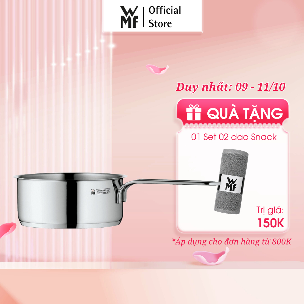 Quánh Mini WMF 14cm, 16cm Đáy Từ 3 Lớp, Chất Liệu Thép Không Gỉ Cromangan, Phù Hợp Mọi Loại Bếp