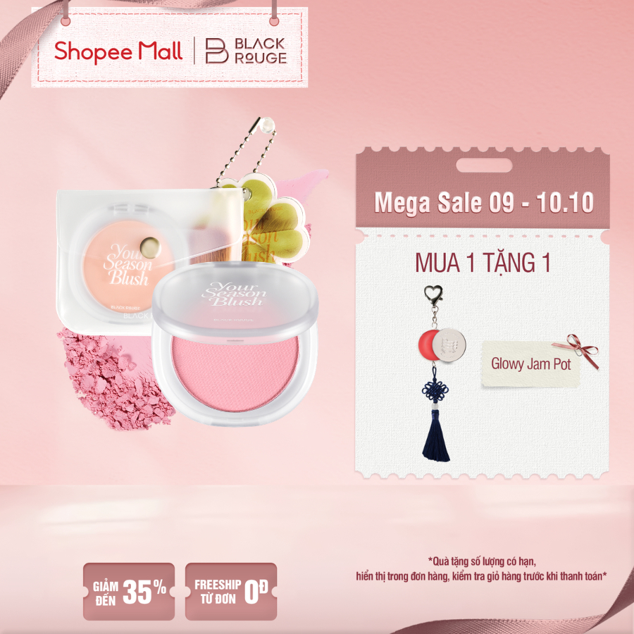 Phấn Má Hồng Black Rouge Mịn Lì Mỏng Nhẹ Your Season Blush - 5.1g