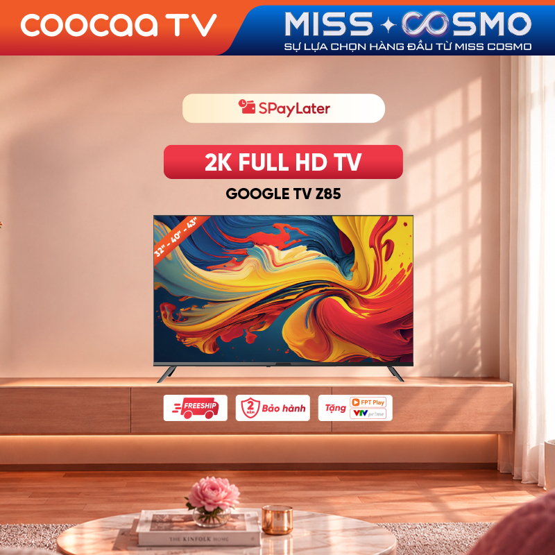 Smart Google TV COOCAA 32 inch HD 32Z85 |40-43 inch FHD 40Z85 43Z85 | Điều Khiển Bằng Giọng Nói| Miễn phí lắp đặt HCM-HN