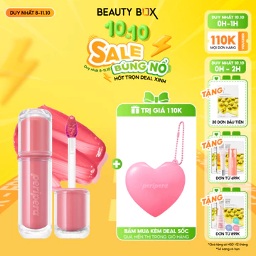 [Săn Sale - MỚI] Son Tint Bóng Căng Mọng Môi Peripera Mood Glowy Tint 4g | Lên Màu Tự Nhiên, Không Bết Dính