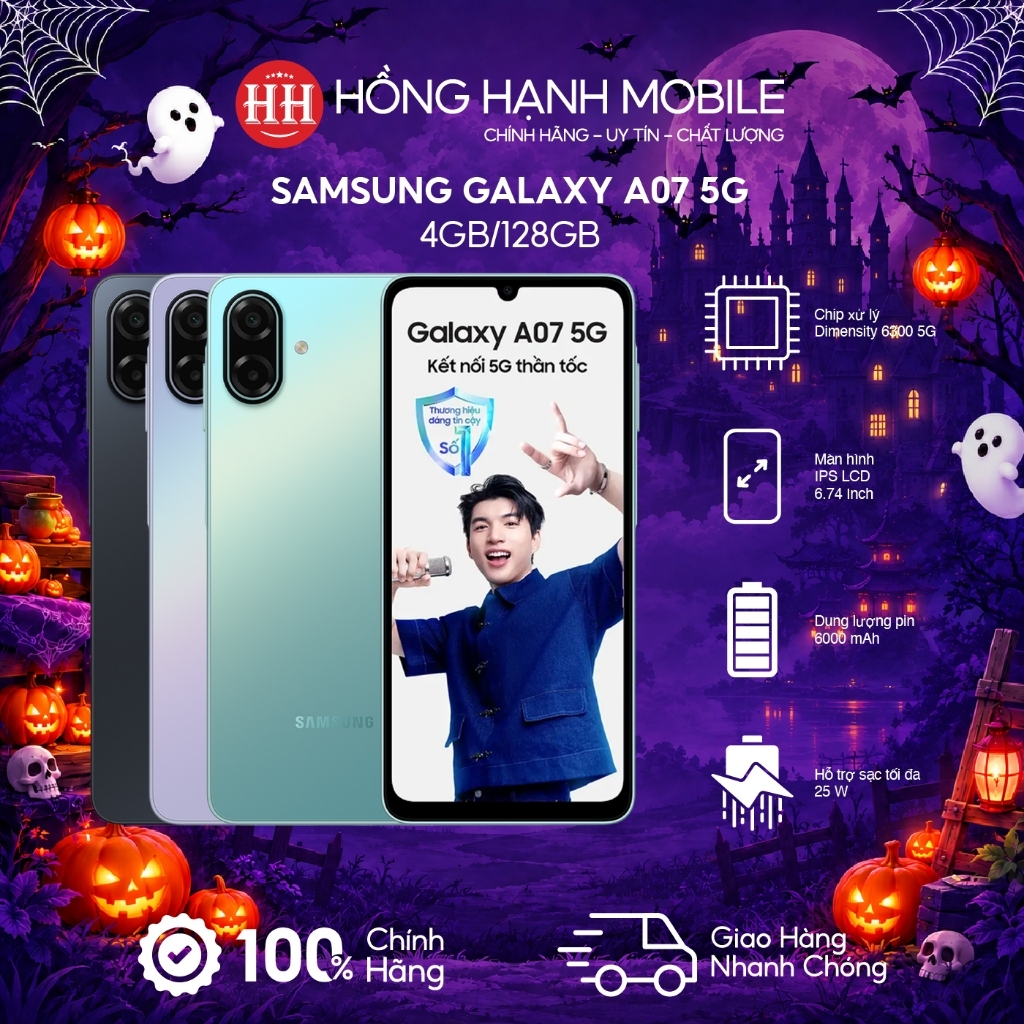 Điện Thoại Samsung Galaxy A07 5G 4GB/128GB - Hàng Chính Hãng