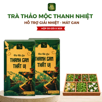 [TẶNG BÌNH]Combo 2 Hộp Trà Thảo Mộc Giải Nhiệt, Trà Túi Lọc 7 Vị Thảo Mộc Uyên Nhiên, Vị Thanh Mát, Dịu Nhẹ 30 gói x 5gr