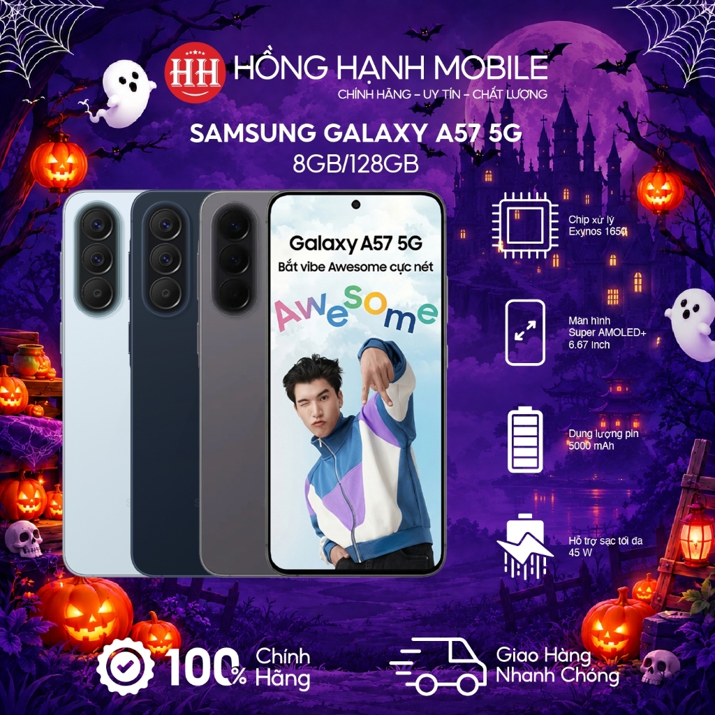 Điện Thoại Samsung Galaxy A57 5G 8GB/128GB - Hàng Chính Hãng