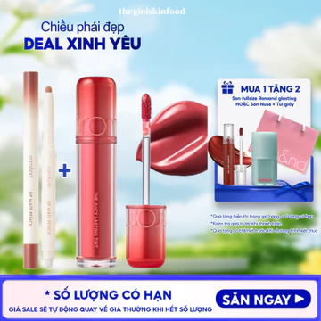 Combo Chì Kẻ Viền Môi Romand Lip Mate Pencil + Son Romand The Juicy Lasting Tint