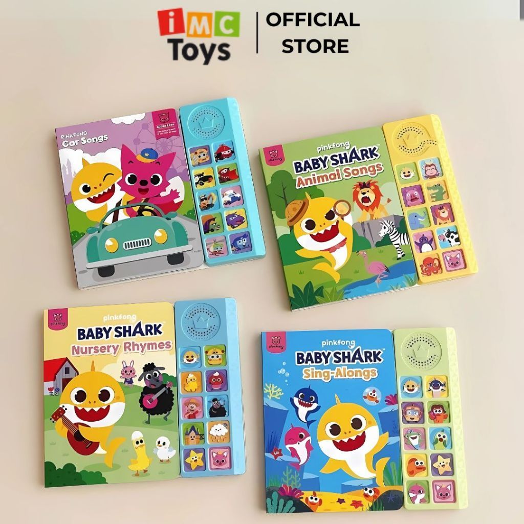 Sách Âm Thanh Baby Shark Pinkfong Cho Bé 1-5 Tuổi, Đồ Chơi Âm Nhạc Chính Hãng