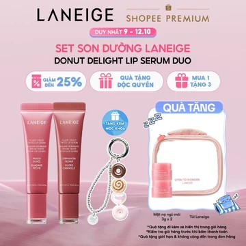 Bộ Đôi Son Dưỡng Môi Có Màu LANEIGE DONUT DELIGHT LIP SERUM DUO