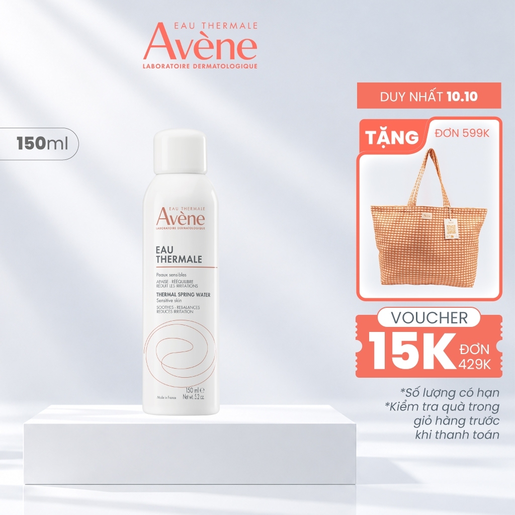 Xịt khoáng cấp ẩm Eau Thermale Avène EAU THERMALE giúp làm dịu và bảo vệ da