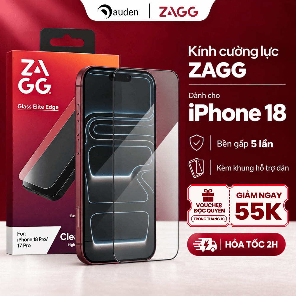 [iPhone 18/17/16/15 Series] Kính Cường Lực ZAGG / UAG Chống Chói, Chống Nhìn Trộm, Bảo Vệ Mắt - Hàng Chính Hãng