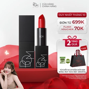 Son Thỏi Lì Lâu Trôi, Siêu Mịn B.O.M My Lipstick 3.5g, Son Thỏi Mềm Mịn, Bảo Vệ & Dưỡng Ẩm Môi