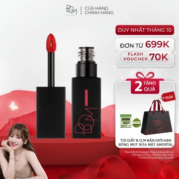 Son Kem Lì Nhẹ Môi B.O.M Matt Holic Tint 8.5g, Son Kem Lì Mềm Mịn Che Phủ Vân Môi, Bền Màu, Dưỡng Ẩm Môi