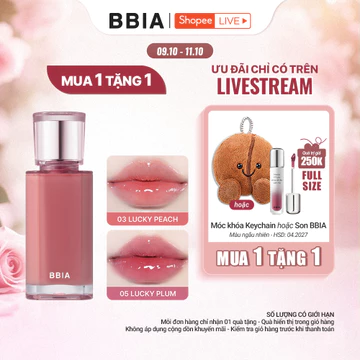 [LIVESTREAM] Son tint bóng môi căng mọng tự nhiên - BBIA Lucky Shine Tint 4.5g