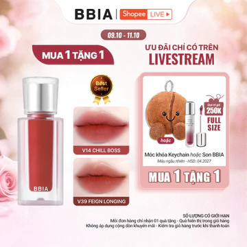 [LIVESTREAM] Son kem nhung thuần chay, nhẹ môi BBIA Last Velvet Tint V Edition 5g