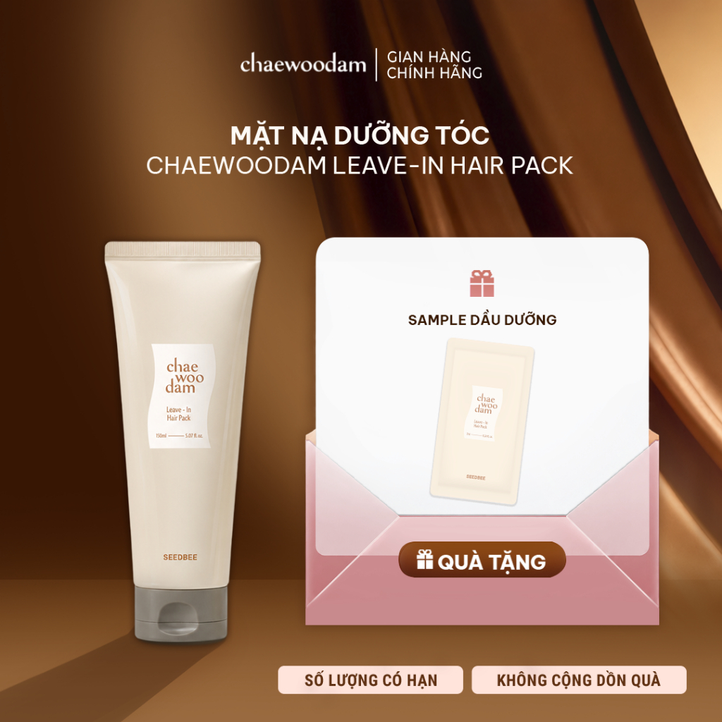 [CHAEWOODAM] Mặt Nạ Dưỡng Tóc Chống Nhiệt, Bảo Vệ Khỏi Máy Sấy Và Tia UV 150ml