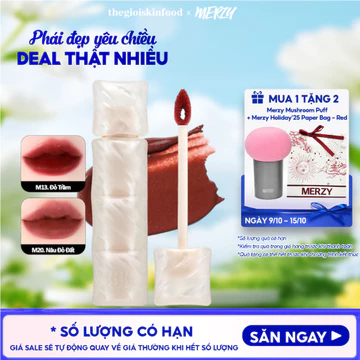 Son phao Merzy kem lì mềm mịn như bơ, lâu trôi Puffer Mellow Tint 3.7g ThegioiSkinfood